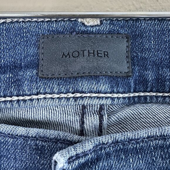 MOTHER The Mid Rise Dazzler Straight Leg Jeans in Wish on a Star - Picture 3 of 8